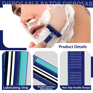 Rasoir de sécurité jetable différentes couleurs disponible rasoir jetable à double lame - Product Image 2