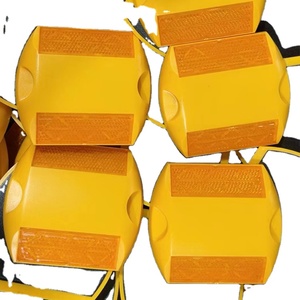 Borne de signalisation routière solaire réfléchissante 3m 6 pouces, clignotante, haute intensité, réflecteur prismatique en plastique, type œil de chat, pour usage urbain et autoroutier - Product Image 1
