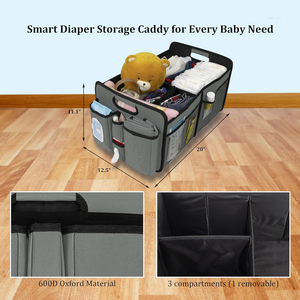 Organizador de Pañales Plegable para Bebé, Impermeable, Portátil, de Oxford, Bolsa para Pañales de Coche, Artículos Esenciales para Recién Nacidos - Product Image 2