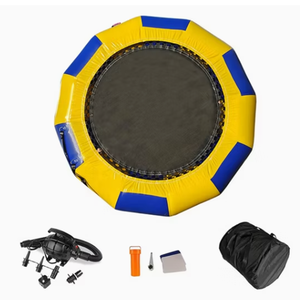 แทรมโพลีนน้ำเป่าลม Aqua Jump พร้อมสไลเดอร์ ดีไซน์สปอร์ต สำหรับใช้ในบ้าน สวนสนุก และอุปกรณ์เล่นน้ำ - Product Image 4