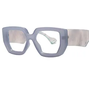 2023 nouveau cadre de lunettes européen et américain à la mode Y2K miroir plat personnalisé grand cadre Instagram