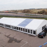 Tentes de mariage occidentales de luxe blanches climatisées en aluminium 15x30m à vendre