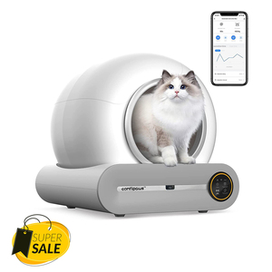 Smart Auto Self Cleaning Cat Litter Box Automatic Cat Toilet With Mobile App Control