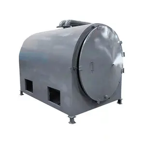 Nova Horizontal Serragem Briquete Carbonização Forno Doméstico Pequeno Fruittree Carbonização Forno Máquina Carvão Vegetal