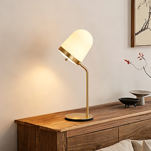 Lampe de bureau à interrupteur en cuivre, lampe de lecture moderne en métal pour hôtel, chambre, bureau, décoration intérieure, lampe de nuit - Product Image 3