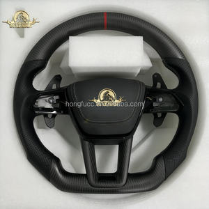พวงมาลัยหนังคาร์บอนไฟเบอร์แบบมีรูระบายอากาศ <span class=keywords><strong>ราคา</strong></span>โรงงาน สำหรับรถยนต์โตโยต้า ปราโด GR สไตล์ วีออส ยาริส ไฮลักซ์ แคมรี่ อัลฟาร์ด อัลติส - Product Image 2