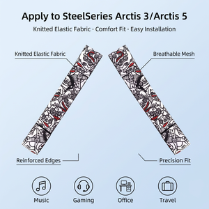 สายรัดศีรษะแบบยืดหยุ่นสำหรับเปลี่ยนสำหรับ SteelSeries <span class=keywords><strong>Arctis</strong></span> <span class=keywords><strong>3</strong></span>/<span class=keywords><strong>Arctis</strong></span> 5 ชุดหูฟังสำหรับเล่นเกมหูฟังสายรัดศีรษะแบบเปลี่ยนได้ - Product Image 1