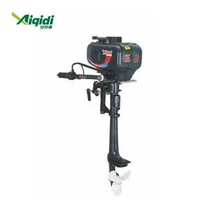 AIQIDI motor luar pendingin air, mesin perahu kontrol Tiller 2HP XW4W