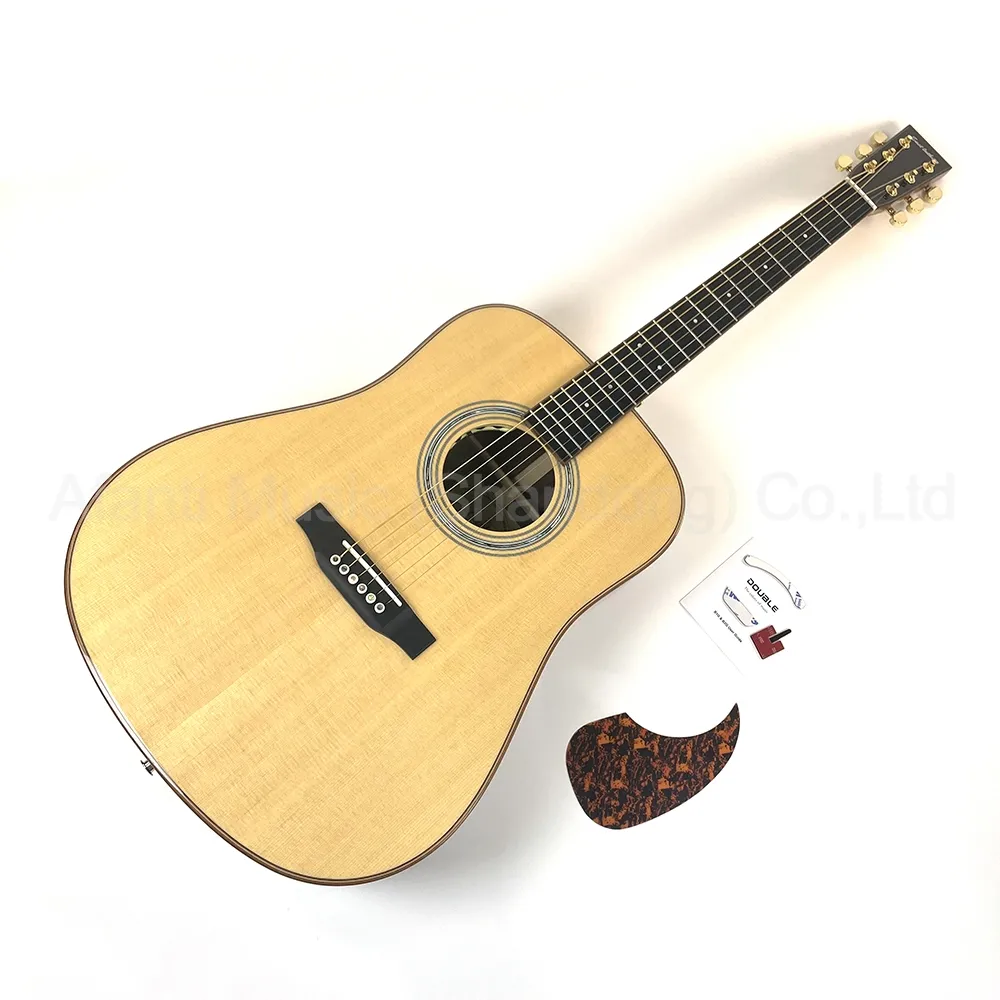 OEM ODM özelleştirilmiş doğu Luthier Sitka sağlam ladin tüm katı ahşap 41 "dreadnacoustic akustik gitar