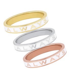 Vente chaude Toujours bande Bague Promesse Anniversaire Bande Anneau Déclaration Bande Anneau Tendance Vente Chaude Produit Toujours - Product Image 1