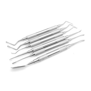Kit de herramientas para implantes dentales, juego de 26 piezas de instrumentos para implantes orales que incluye cureta, separador de periostio, cincel para hueso, y - Product Image 1