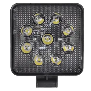 4 Inch 12V/24V 1800LM 27W Waterproof Square LED Work Light for Motorcycle / Tractor / Boat / 4WD Offroad / SUV / ATV