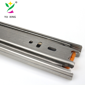 Yuxing 304 Thép Không Gỉ Đường Ray Đóng Mềm <span class=keywords><strong>Undermount</strong></span> Tủ Ngăn Kéo Kính Thiên Văn Kênh Ngăn Kéo Trượt - Product Image 6