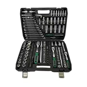 Jeu de clés à douille de 216 pièces, kit d'outils de réparation automobile en acier avec boîte de rangement - Product Image 5