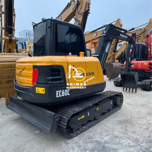 Mini-excavatrice d'occasion VOLVO EC60 avec peu d'heures de fonctionnement, pelle hydraulique sur chenilles d'occasion VOLVO EC60 EC70 EC80 pour travaux de terrassement domestique - Product Image 3