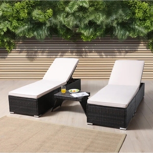 Salon de <span class=keywords><strong>jardin</strong></span> extérieur lit de repos chaise longue en <span class=keywords><strong>osier</strong></span> lit en rotin chaise longue chaises longue chaise longue plage hôtel chaise longue pour piscine - Product Image 4