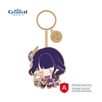 Genshin Impact Porte-clés en alliage de zinc avec garantie de produit authentique sous licence officielle Genshin Kaedehara Kazuha Porte-clés en métal
