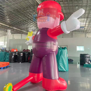 Özel Tasarım PVC Şişme Mario ve Luigi Çizgi Film Karakteri LED Işıklı Su Geçirmez Reklam Dekorasyonu - Product Image 4