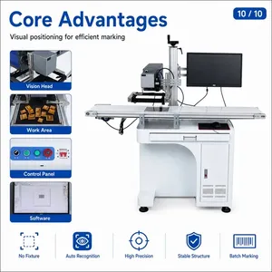 Machine de marquage laser à fibre optique Wdot avec positionnement visuel par caméra 20W 30W 50W - Product Image 5