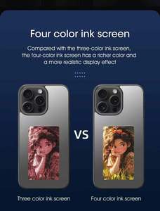 Tự làm 4 màu tùy chỉnh <span class=keywords><strong>NFC</strong></span> E Ink trường hợp điện thoại với hình ảnh hiển thị với kỹ thuật số màn hình LED cho điện thoại - Product Image 6