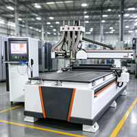 Machine de découpe CNC 1325 professionnelle pour la production de meubles, avec changement automatique d'outil, lame de scie et chargement automatique pour la gravure sur bois