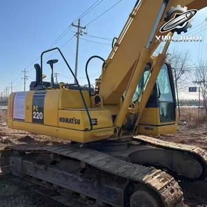 Excavatrice Komatsu PC220 de 22 tonnes, d'occasion, de marque japonaise, moteur Cummins, excavatrice sur chenilles, d'occasion, provenant du Japon. - Product Image 4