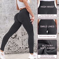 Cinoon — Leggings bottin Sexy sans couture pour femmes, pantalon Push Up de Yoga, taille haute, collant, froissé, vêtements d'entraînement, 22 couleurs