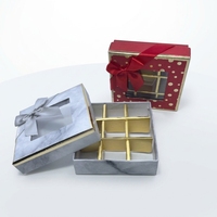 Boîtes d'emballage alimentaire professionnelles avec fenêtre transparente, boîte d'emballage de luxe pour chocolat avec ruban pour offrir en cadeau