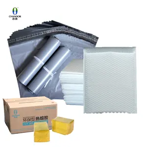 Yellow hot melt adhesive glue Block for sealing Express bag / bubble bag /PE courier bag
