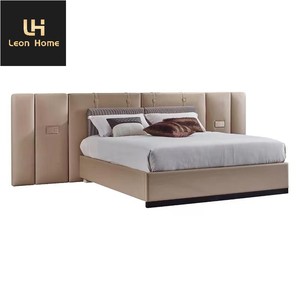 Set di camere <span class=keywords><strong>da</strong></span> <span class=keywords><strong>letto</strong></span> in tessuto di velluto di lusso Queen Size mobili moderni <span class=keywords><strong>letto</strong></span> king Size - Product Image 2