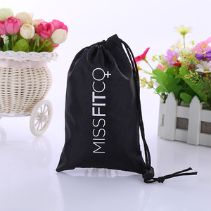 Factory Custom 210D-900D Polyester Black Drawstring Storage Bag Bundle Bag Spring Buckle for Jump Rope Promotional Sportpacks