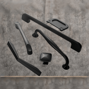 Matte Black Aluminum Alloy Cabinet Pulls Handles Modern Design Durable Easy Installation Antirust Eco-Friendly Bedroom Kitchen - Product Image 5