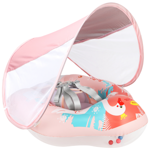 Piscina Inflable Portátil para Bebés Swimbobo con Toldo Desmontable, Anillo Flotante de PVC, Diseño Protector para Niños, Gran Venta - Product Image 1