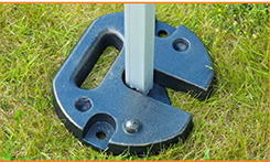 Accessoire de tentes de salon commercial 5kg 10kg 15kg poids en acier pour les événements pop-up accessoire de tente de sport pliant en plein air - Product Image 5