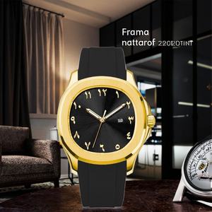 Relojes de Cuarzo Japoneses para Hombre con Logotipo Personalizado, Esfera Árabe y Correa de Goma, Moda Ejecutiva, Venta al Por Mayor - OEM/ODM, Marca Privada - Product Image 5
