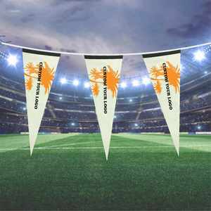 Banderas Triangulares Personalizadas con Impresión Digital, Banderas con Cuerda - Product Image 1