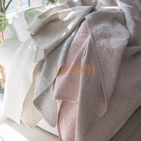 Ensemble de literie léger matelassé en microfibre 3 pièces pour chambre à coucher toutes saisons, garni de polyester