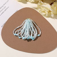 Applique florale perlée colorée pour chaussures, accessoires pour sabots et chaussures en gelée, boucles d'oreilles et épingles à cheveux style vacances