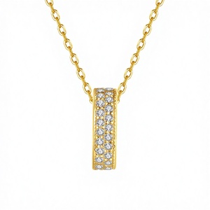 Collar con Colgante de Plata de Ley 925 con Circonitas y Cristales de UM Jewelry, Cadena de Eslabones, Joyería de Moda para Mujer, Regalo de Boda - Product Image 4