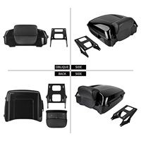 Top case de moto avec dossier passager et support de fixation pour Harley Touring Electra Glide FLHT 2014-2025