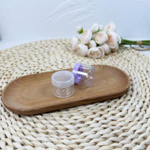 Pot en plastique PP à paroi simple blanc de 20g à 200g avec couvercle à vis, logo personnalisé, soins de la peau - Product Image 2