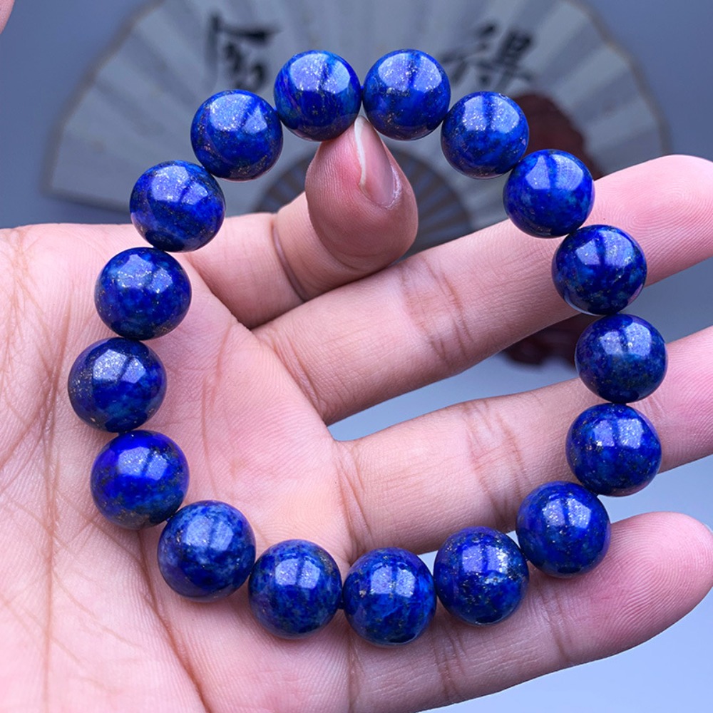 1981年製 SAHARA PAN SET 青 Factory Wholesale 5A Lapis Lazuli Round Beads Bracelet Jewelry for