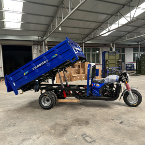 5 Wheel Tricycle <b>Gasoline</b> Powerful Engine 400CC Hydraulic Dump Truck Thickened Engineering for Waste & Sand Transport - Product Image 4