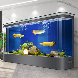 Aquarium en verre flottant sur pied <span class=keywords><strong>extra</strong></span> <span class=keywords><strong>large</strong></span> avec design monobloc pour salon - Product Image 1