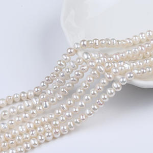 Zhuji Natural Freshwater 3-3.5mm White Round Loose Pearls Scattered <b>Beads</b> for DIY Necklace or <b>Bracelet</b> - Product Image 4