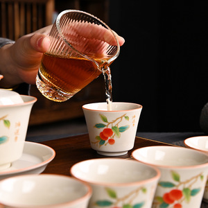 Kung Fu <b>Tea</b> Set Porcelain Teapot With Lid Ceramic Teacups Gift <b>Box</b> Complete Set For Presents Commercial Use - Product Image 4