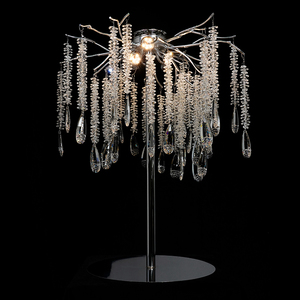 Centres de <span class=keywords><strong>table</strong></span> de luxe fleur support d'arbre en métal décor de mariage en cristal décor de fête avec télécommande - Product Image 1