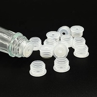 Bouchon intérieur perforé à trois anneaux de 15 mm pour l'étanchéité des flacons cosmétiques et pharmaceutiques avec conception anti-fuite