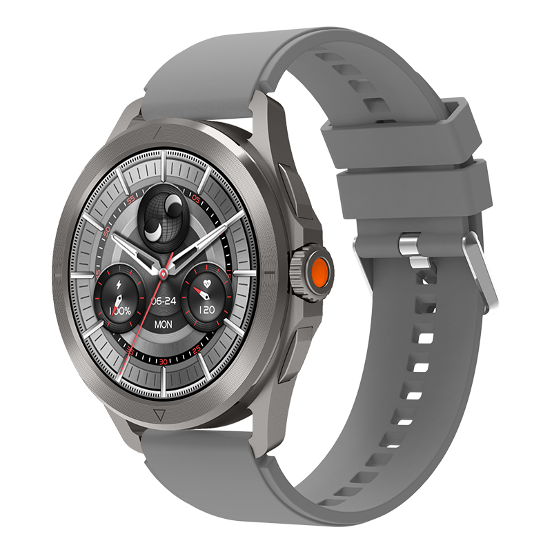 Bracelet de montre en silicone gris
