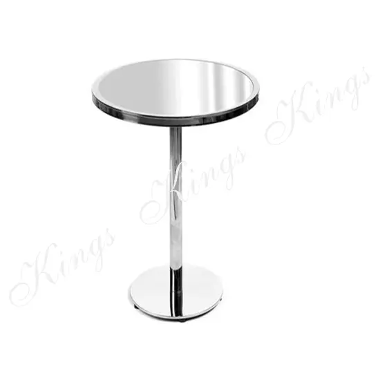 High Style Events Rentals Event Hire Wedding Party Mirror Stainless Steel Acrylic Luxury Party Mirror Cocktail Bar Table